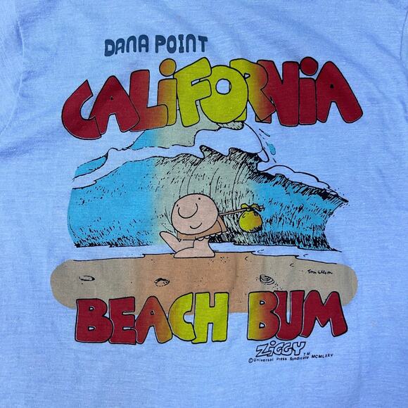 True Vintage 1975 Tropix Togs Ziggy California Beach Bum T Shirt Spring Break S - Picture 4 of 15